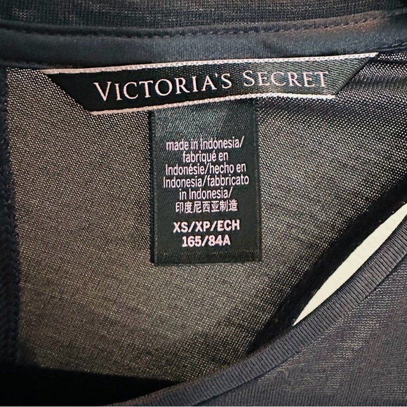 Victorias Secret Gym Active Athletic Grey Gray Cross Back Design Sheer Tank Top - Picture 5 of 5